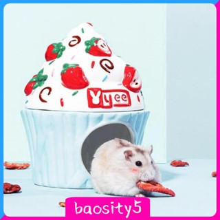 [Baosity5] บ้านเซรามิค สําหรับหนูแฮมสเตอร์ เม่น ในร่ม กลางแจ้ง