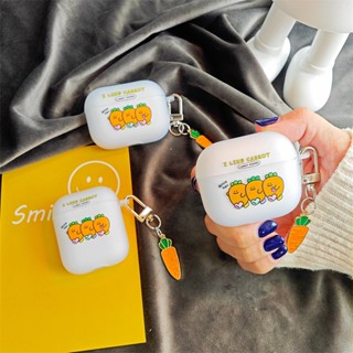 เคสหูฟัง ซิลิโคนนิ่ม TPU ใส ลายการ์ตูนหัวไชเท้า แฟชั่น สําหรับ Airpods 2 1 Airpods Pro 2 Air pods 3