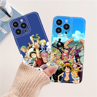 ใหม่ เคสโทรศัพท์มือถือ ซิลิโคนนุ่ม ใส ลายการ์ตูนวันพีซ ลูฟี่ โจบา สร้างสรรค์ สําหรับ IPhone 14 13 12 11 Pro ProMax XS XR XSmax Mini 7 8 + Plus SE 2020