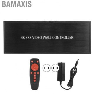 Bamaxis Video Wall Controller  Multifunctional Easy To Use HDMI 3x3 Sturdy for 9 TV Splicing Display