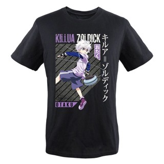 เสื้อยืดลําลอง แขนสั้น พิมพ์ลายกราฟฟิคอนิเมะ Hunter X Hunter Killua Zoldyck แฟชั่นฤดูร้อน สําหรับผู้ชาย