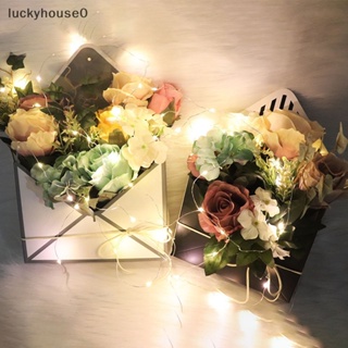 Luckyhouse0^^ กล่องกระดาษใส่ช่อดอกไม้ ลายดอกไม้ สไตล์โรแมนติก