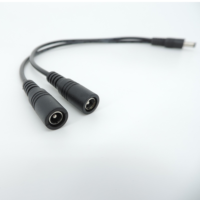 10a 18awg 19V 24V 12v 2 ทาง DC 1 ชาย 2 ชายหญิง Splitter connector แหล่งจ่ายไฟอะแดปเตอร์สาย 5.5x2.1 มม.ปลั๊ก THH1 - รูปที่ 3