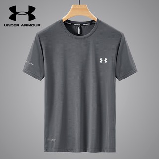 Under.armour เสื้อยืดลําลอง แขนสั้น ระบายอากาศ แห้งเร็ว ใส่สบาย เหมาะกับฤดูร้อน สําหรับผู้ชาย [L-8XL]