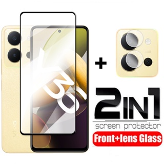 2 in 1 Camera Screen Protector For Vivo Y36 Y35 Y22 Y22S Y16 Y 36 VivoY36 4G 5G 9H HD Full Cover Tempered Glass Screen Protector Back Camera Lens Protective Film