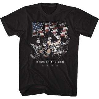 เสื้อยืด พิมพ์ลาย Made In The USA KISS