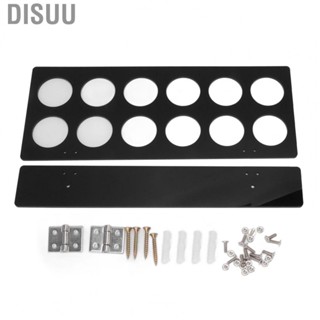 Disuu Wall Mounted Coffee Pod Holder  Under Cabinet Coffee Pod Holder Black Decoration Acrylic  for Kitchen