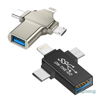 Bang อะแดปเตอร์แปลง USB 3 0 OTG Micro USB Type C iOS สําหรับโทรศัพท์ แท็บเล็ต บ้าน รถยนต์ สํานักงาน เดินทาง