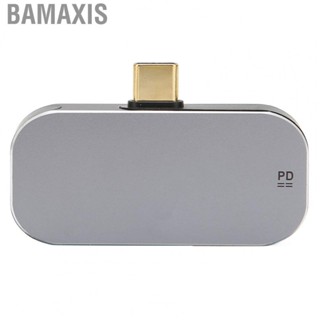 Bamaxis USB C To MiniDP Converter  3 in 1 Adapter Multiport Portable Size Easy Use for Office Home