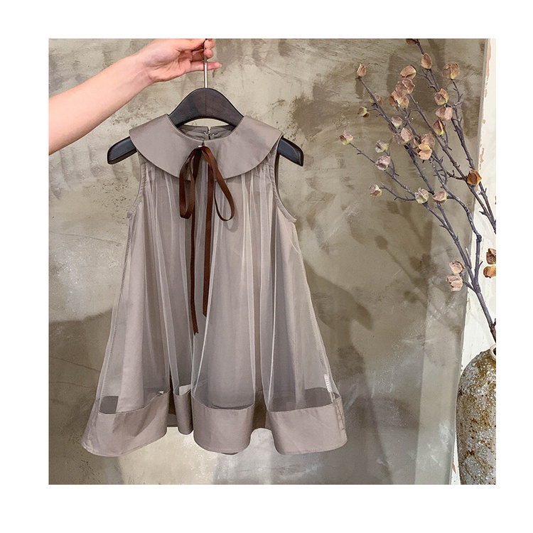 Riconini ชุดเดรสกระโปรง คอตุ๊กตา สไตล์เจ้าหญิง แฟชั่นฤดูร้อน สําหรับเด็กผู้หญิง 2023 - รูปที่ 7