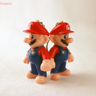 [HopeU] พวงกุญแจ จี้การ์ตูน Super Mario เรืองแสง ของขวัญคริสต์มาส สําหรับเด็ก