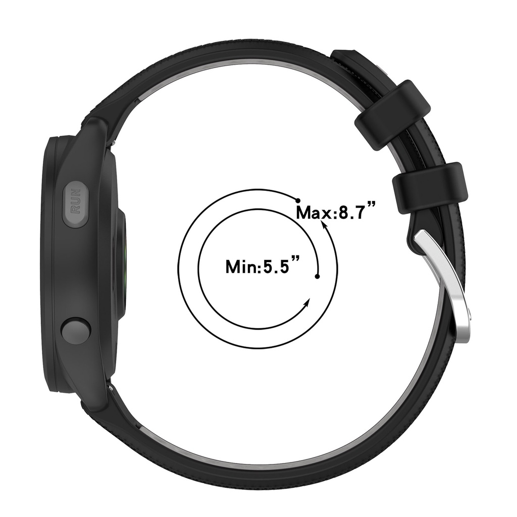 สายนาฬิกาข้อมือซิลิโคน 18 มม. 20 มม. 22 มม. สําหรับ Garmin vivomove 3s move3S Vivoactive 4s Active S Venu 3s 2s 40 มม. Forerunner 265 255 255S 265S 245 645 55 158 165 Vivoactive 3 4 5 6 Active 5