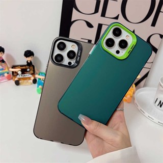 เคสโทรศัพท์มือถือแบบนิ่ม คาร์บอนไฟเบอร์ ใส กันกระแทก สีแคนดี้ สําหรับ iPhone 14 Pro Max 14 Plus 11 12 13 Pro Max