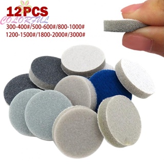 【COLORFUL】12 Pack of High quality Sponge Sanding Discs Size 1 Grits Available 300 3000