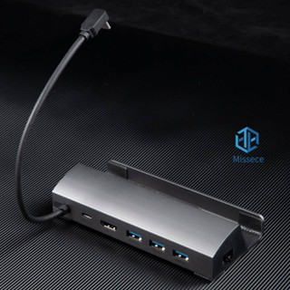 ฮับเชื่อมต่อ 1000Mbps USB3.0 RJ45 4K 60Hz 6-in-1 HDMI รองรับ Hot Swap Plug and Play สําหรับ Steam Deck