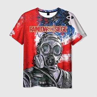 เสื้อยืด พิมพ์ลาย Rainbow Six: Siege 3 มิติ สําหรับผู้ชาย