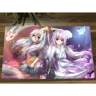 Yugioh Playmat CCG TCG แผ่นรองเมาส์ ลาย Ghost Ogre Snow Rabbit Winter Cherries สําหรับเล่นเกม