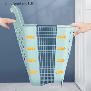 [childfarmland1] ตะกร้าแขวนเสื้อผ้า ขนาดใหญ่ แบบพกพา สําหรับห้องน้ํา [TH]