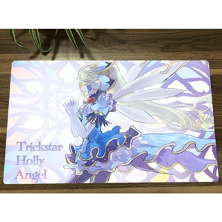 Yu-gi-oh! Playmat Trickstar Holly Angel TCG CCG แผ่นรองเมาส์ สําหรับเล่นเกมเทรดดิ้งการ์ด