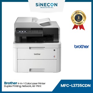 Brother Printer บราเดอร์ MFC-L3735CDN เครื่องพิมพ์สีLED และมัลติฟังก์ชัน