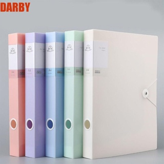 Darby กล่องเก็บเอกสาร ขนาด A4 หนา กันฝุ่น อเนกประสงค์ 5 สี สําหรับแบ่งช่อง