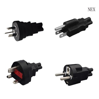 Nex AU US EU UK Plusto C5 อะแดปเตอร์พาวเวอร์ซัพพลาย 3-Prong สําหรับสายชาร์จแล็ปท็อป