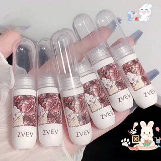 NEW🌈Zvev ลิปสติก ลิปกลอส เนื้อแมตต์ กันน้ํา ติดทนนาน ไม่ติดแก้ว💕