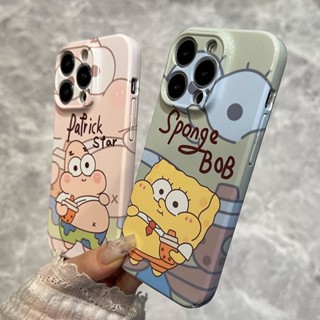 เคสโทรศัพท์มือถือแบบแข็ง ลายสพันจ์บ็อบ สแควร์แพนท์ แฟชั่น สําหรับ IPhone 14 Pro Max 14plus 13 13pro 12 Mini 12pro 11 11pro X XR Xs XsMAX 7 8 Plus