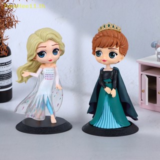 Timehee ใหม่ โมเดลฟิกเกอร์เจ้าหญิงเอลซ่า แอนนา ดิสนีย์ Q Posket Frozen Queen 1 ชิ้น