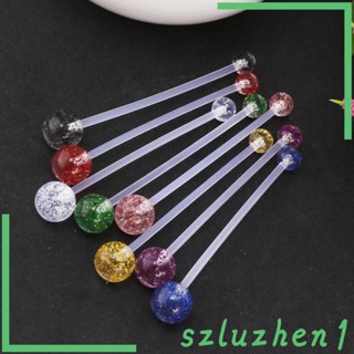 [Szluzhen1] แหวนอะคริลิคใส 14 กรัม 14 กรัม 8 ชิ้น