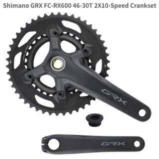 Shimano GRX FC RX600 ชุดข้อเหวี่ยงความเร็ว 2X10 RX600 170 มม. 46-30T 2*11 ความเร็ว