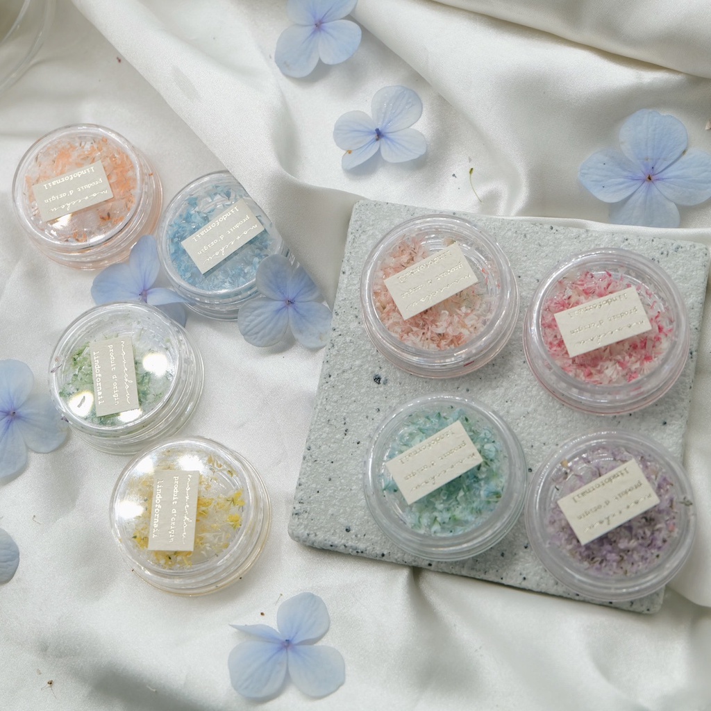 ดอกไม้แห้ง สีแคนดี้ สไตล์ญี่ปุ่น สองสี สําหรับตกแต่งเล็บ diy