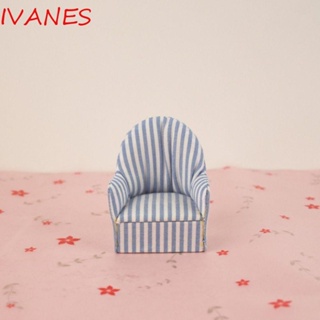 IVANES โมเดลเก้าอี้จิ๋ว 1:12 DIY อุปกรณ์เสริม สําหรับตกแต่งบ้านตุ๊กตา