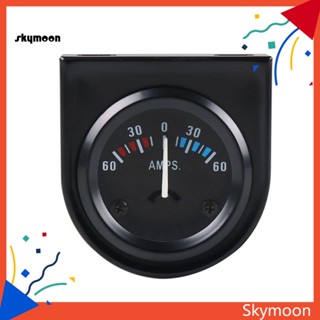 Skym* เครื่องวัดแอมมิเตอร์ ABS กันฝุ่น ทําความสะอาดง่าย สําหรับรถยนต์ 12V 2 นิ้ว