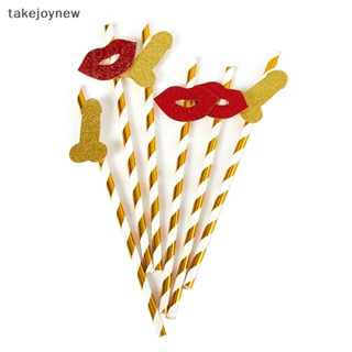 [takejoynew] หลอดดูดน้ํา สไตล์เม็กซิกัน สําหรับตกแต่งปาร์ตี้ 6 ชิ้น KLB