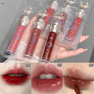 Magic Casa Small Star Rod Mirror Lip Glaze Suit ให้ความชุ่มชื้นและติดทนนาน Aqua Lip Glaze nuuo