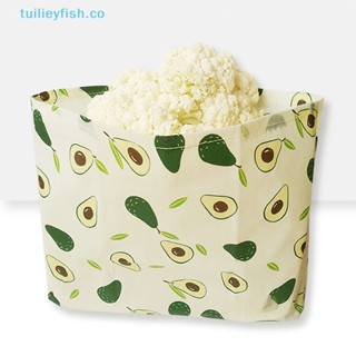 Tuilieyfish กระดาษแว็กซ์เก็บความสดใหม่ ใช้ซ้ําได้ สําหรับห่ออาหาร ผลไม้ ผึ้ง