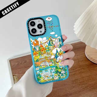 Casetify เคสโทรศัพท์มือถือ ซิลิโคนนิ่ม ใส กันกระแทก ลาย Takashi Murakami Water Park สําหรับ iPhone 11 14 Pro Max 12 13 Mini XS X XR SE 2020 6 7 8 Plus