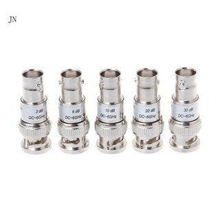 Jn 3W BNC Coaxial RF อะแดปเตอร์เชื่อมต่อ DC-6GHz ATT 3-30dB