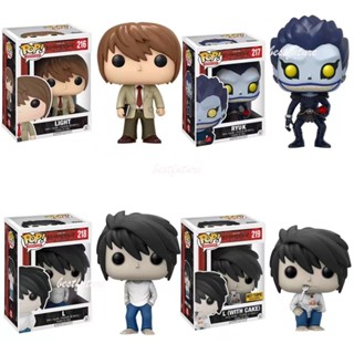 โมเดลฟิกเกอร์ Funko POP Death Note L 218 219 Pyuk 217 Light 216 ของเล่นสําหรับเด็ก