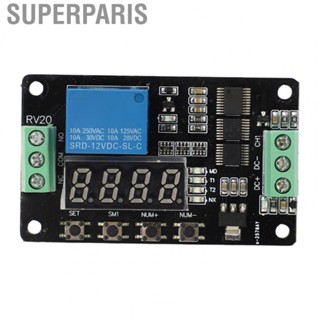 Superparis Loop Delay Timer Switch  Time Relay 18 Preset Functions DC 12V 1 Channel Energy Saving  Reverse High Accuracy for Power Control