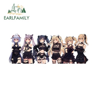 Earlfamily สติกเกอร์ไวนิล ลายการ์ตูน Genshin Impact Gothic Goth Waifus ขนาด 13 ซม. x 4.9 ซม. แบบเรียบง่าย สําหรับติดตกแต่งรถยนต์