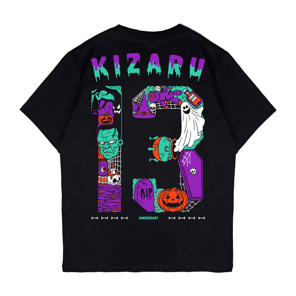 ความร้อน เสื้อยืด ลาย Kizaru Origin | Kizaru 13 | สีดํา