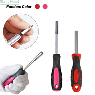 【Big Discounts】Red Magnetic Bits Holder Screwdriver Spinner Handle 1/4 (6.35mm) Hex Drive#BBHOOD