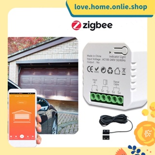 Tuya Zigbee โมดูลสวิตช์ชัตเตอร์ประตูโรงรถ DIY อัจฉริยะ เปิด / ปิด ควบคุมผ่านแอพ รีโมตคอนโทรล ใช้กับเกตเวย์ Zigbee