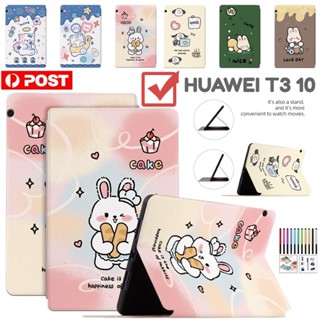 Folio เคสหนัง ฝาพับ ลายการ์ตูน กันกระแทก สําหรับ Huawei MediaPad T3 10 AGS-W09 9.6 นิ้ว