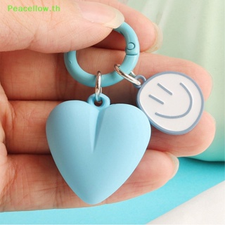 Peacellow พวงกุญแจ จี้รูปหัวใจน่ารัก สีแคนดี้ สําหรับห้อยกระเป๋า หูฟัง ของขวัญนักเรียนหญิง 1 ชิ้น