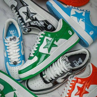 รองเท้าผ้าใบ A Bathing Ape Bape Sta คุณภาพพรีเมี่ยม สําหรับผู้ชาย และผู้หญิง