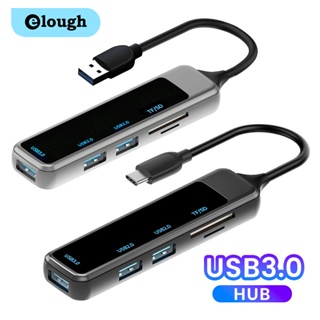 Elough อะแดปเตอร์ฮับ USB 6 พอร์ต สําหรับ PC