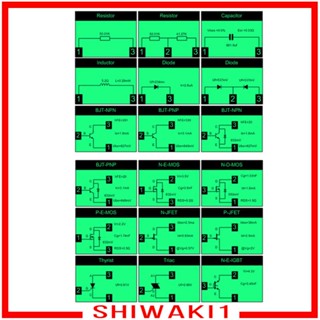 [Shiwaki1] เครื่องทดสอบทรานซิสเตอร์ หน้าจอ LCD 3.7V Npn mos Esr T10H สําหรับ Mosfet Thyristor Igbt mos